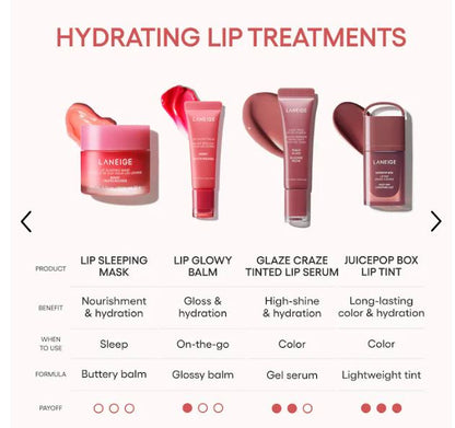 JuicePop Moisturizing Oil Lip Tint – emphasizes moisture and shine.