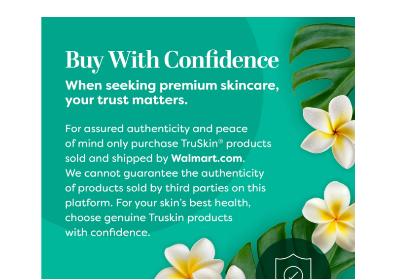 TruSkin Vitamin C Facial Serum, Anti-Aging Blend for Brighter-Looking Skin with Soothing Squalane, 1 fl oz
