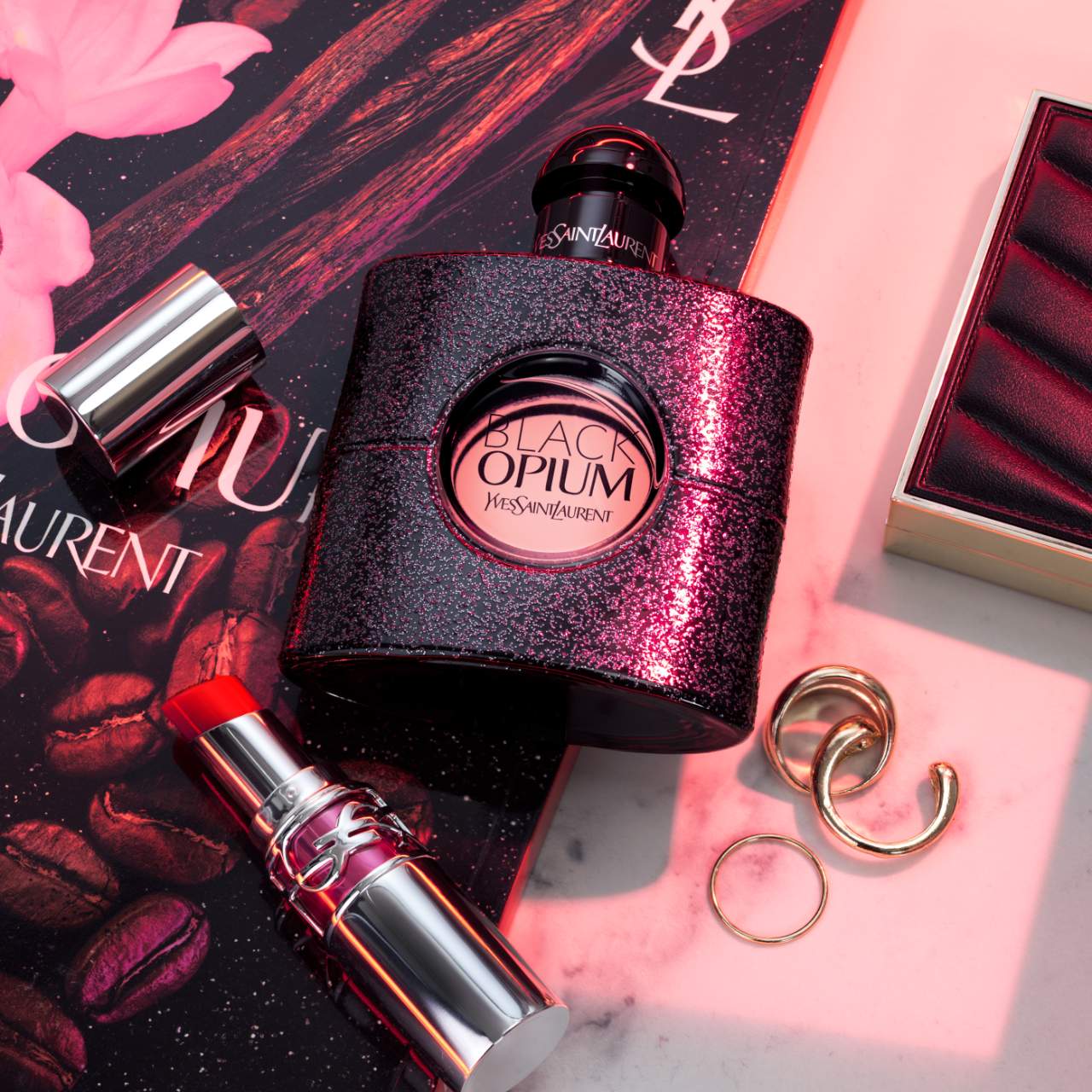 Yves Saint Laurent  Black Opium Eau de Parfum with Coffee & White Flowers