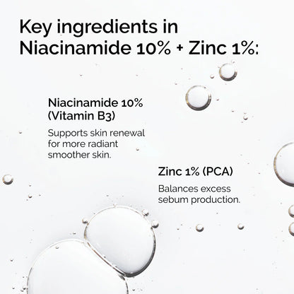 The Ordinary  Niacinamide 10% + Zinc 1%  Serum for Oily Skin