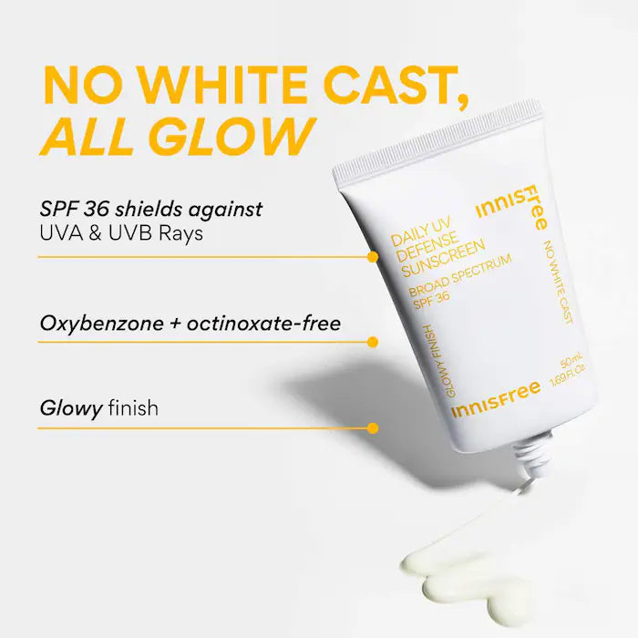 innisfree  Daily UV Defense Invisible Broad Spectrum SPF 36 Sunscreen