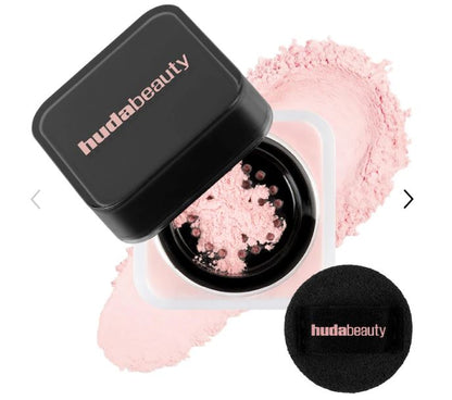 HUDA BEAUTY Mini Easy Bake Brightening & Setting Powder – more benefit-focused
