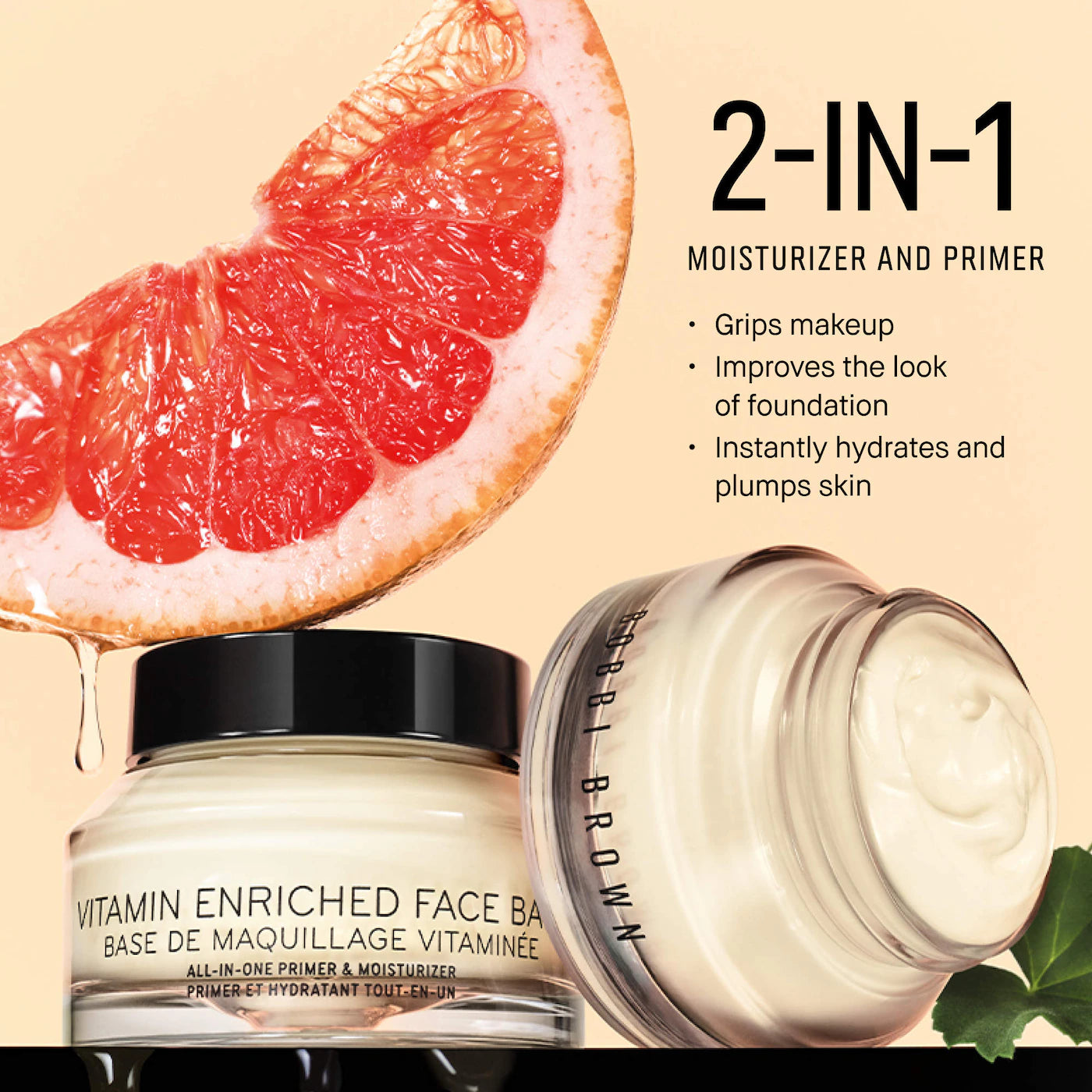 **Bobbi Brown Vitamin Enriched Face Base – Moisturizer & Primer with Vitamin C + Hyaluronic Acid**