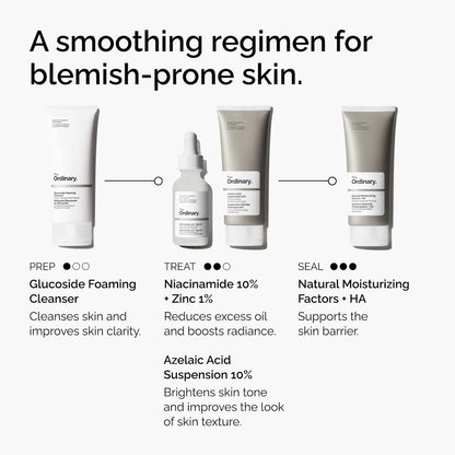 The Ordinary  Azelaic Acid Suspension 10% Cream for Redness and Blemish-Prone Skin
