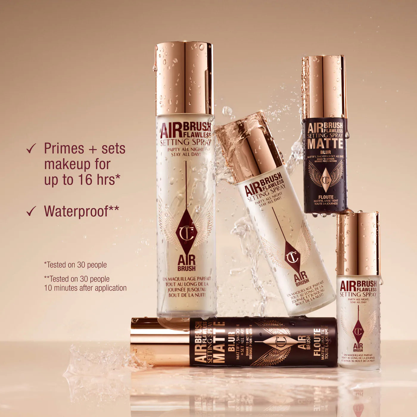 Charlotte Tilbury Airbrush Flawless Waterproof Setting Spray – Hydrating Makeup Fixer