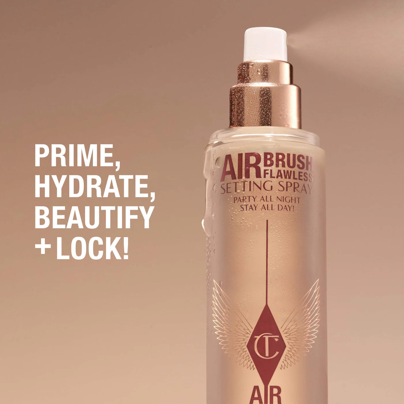 Charlotte Tilbury Airbrush Flawless Waterproof Setting Spray – Hydrating Makeup Fixer