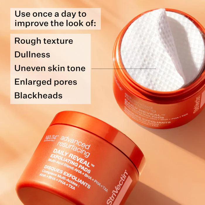 StriVectin  Daily Reveal ™ Exfoliating Face Pads with AHA + BHA + PHA + TXA