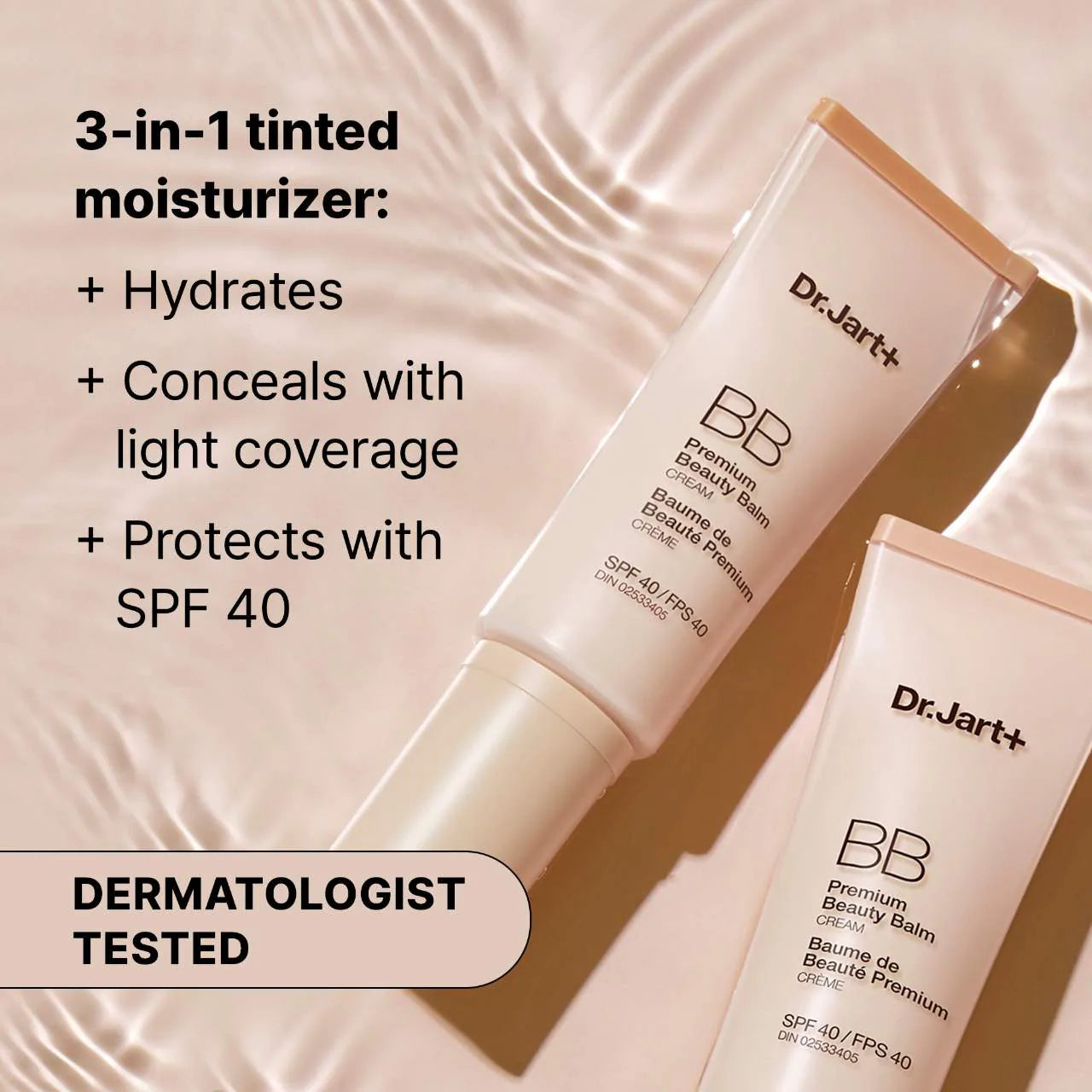 Dr. Jart+  Premium BB Tinted Moisturizer with Niacinamide and SPF 40