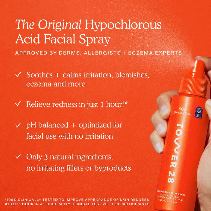 Tower 28 Beauty  Jumbo SOS Daily Rescue Facial Spray Refill with Hypochlorous Acid
