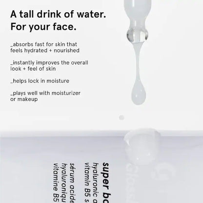 Glossier  Super Bounce Hyaluronic Acid + Vitamin B5 Hydrating Face Serum