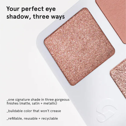 Glossier  Monochromes Essential Eyeshadow Trio Palette