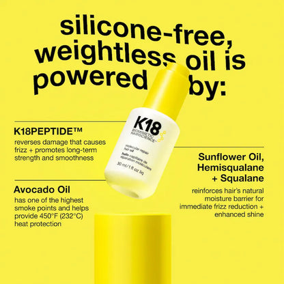 K18 Biomimetic Hairscience  Molecular Repair Hair Oil