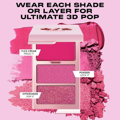 ONE/SIZE by Patrick Starrr  Cheek Clapper 3D Blush Trio Palette
