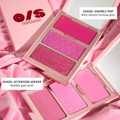 ONE/SIZE by Patrick Starrr  Cheek Clapper 3D Blush Trio Palette