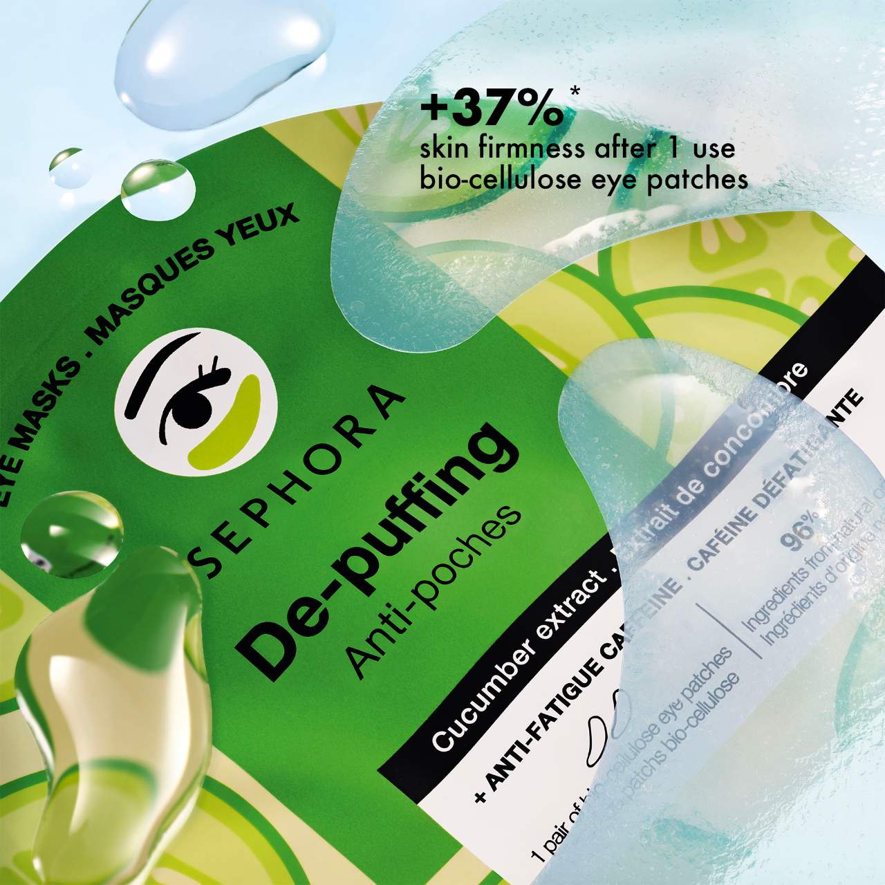 **SEPHORA COLLECTION Caffeine Eye Mask Patches – De-Puffing & Dark Circle Care**