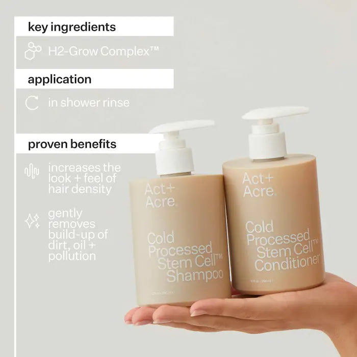 Act+Acre  Stem Cell Shampoo For Thicker+ Fuller-Looking Hair