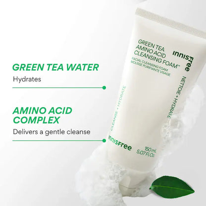 innisfree  Sulfate-Free Green Tea Amino Acid Cleansing Foam