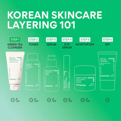 innisfree  Sulfate-Free Green Tea Amino Acid Cleansing Foam
