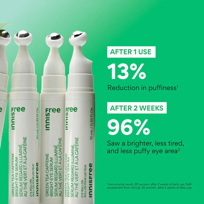 innisfree  Green Tea Caffeine Bright-Eye Serum with Niacinamide