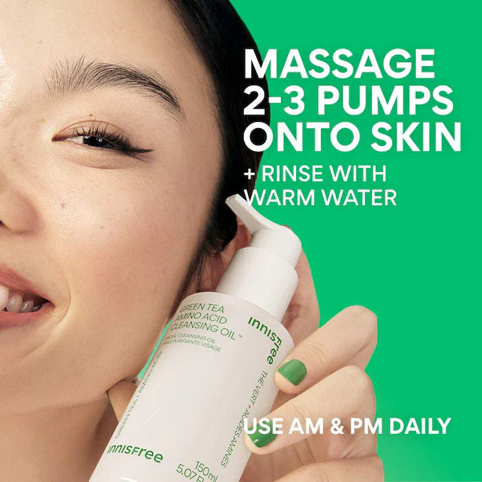 innisfree  Hydrating Green Tea Amino Acid Cleansing Oil