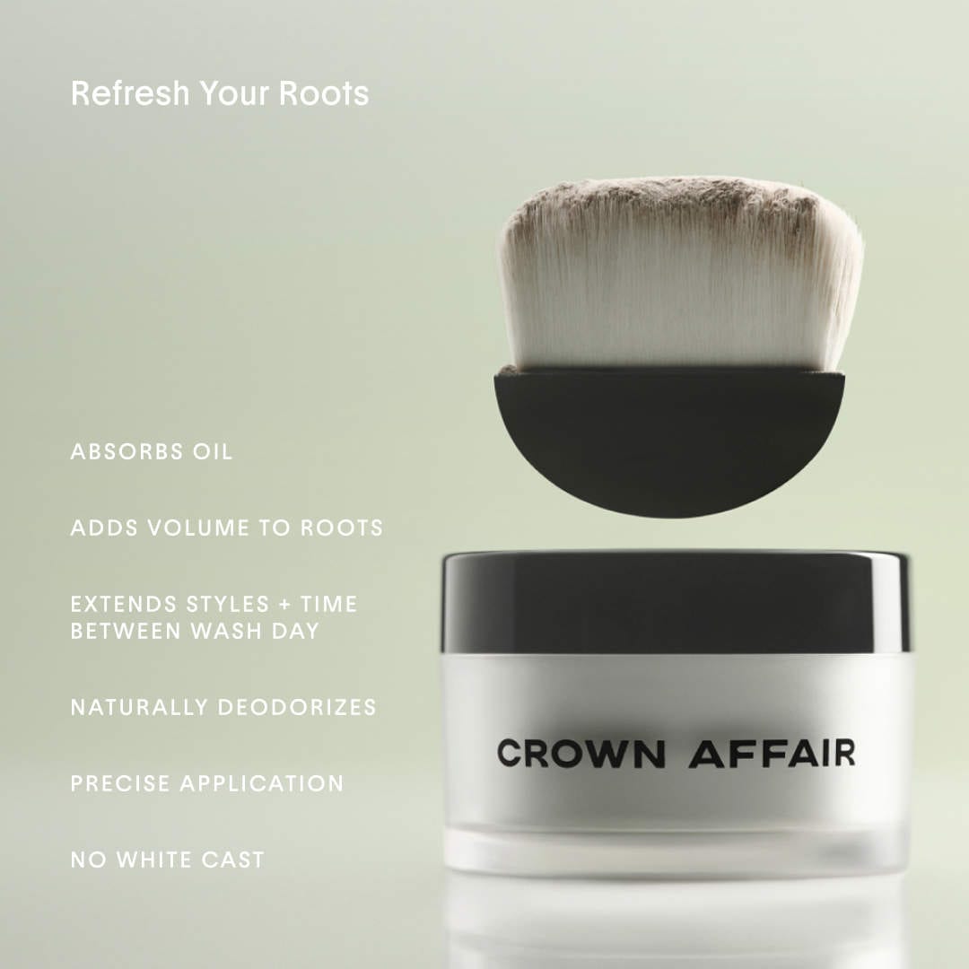 Crown Affair Non-Aerosol Dry Shampoo Powder – Oil-Absorbing Hair Refresh