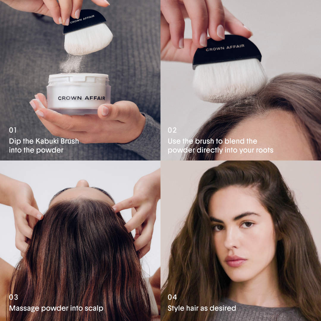 Crown Affair Non-Aerosol Dry Shampoo Powder – Oil-Absorbing Hair Refresh