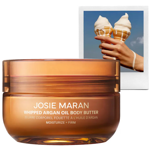 Josie Maran  Vanilla Vibezzz - Whipped Argan Oil Refillable Firming Body Butter Jar