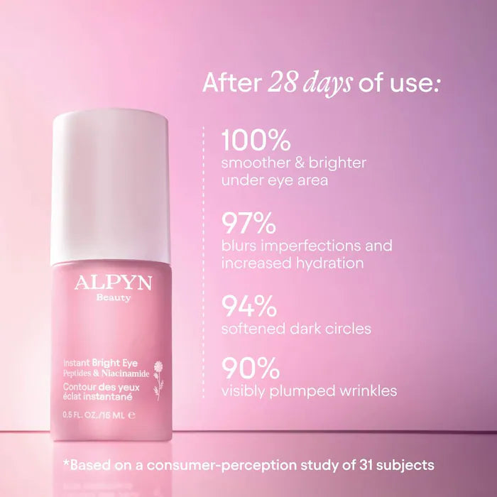 ALPYN  Instant Bright Eye Dark Circle Firming Cream with Niacinamide & Peptides