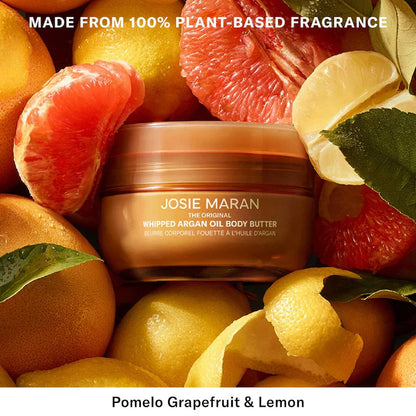 Josie Maran Sweet Citrus Refillable Whipped Argan Oil Firming Body Butter Jar
