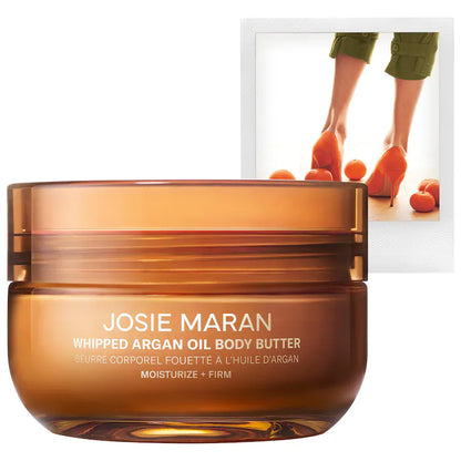 Josie Maran Sweet Citrus Refillable Whipped Argan Oil Firming Body Butter Jar