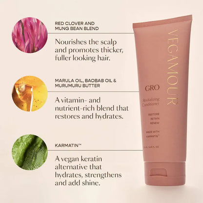 Vegamour  GRO Revitalizing Shampoo and Conditioner Set for Thinning Hair