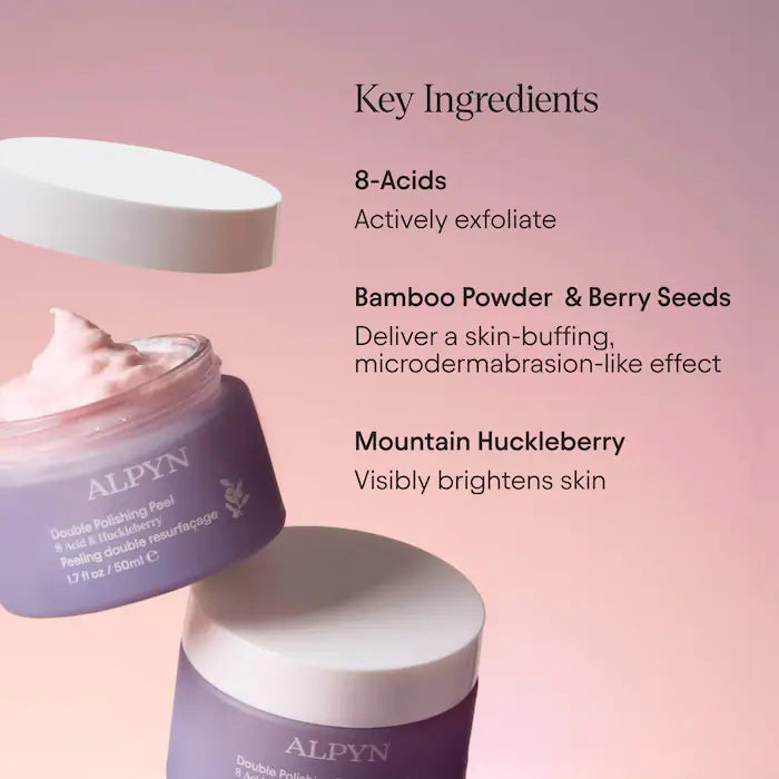ALPYN  Polishing Peel & Brightening Face Mask with 8 Acids & Huckleberry