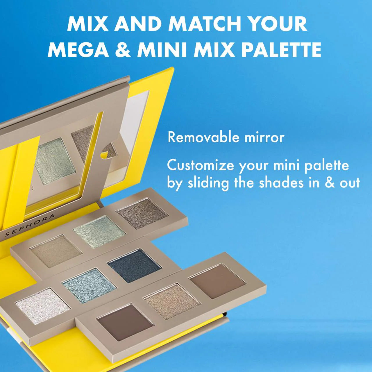 **SEPHORA COLLECTION Mega Mix Eyeshadow Palette – Multi-Finish Color Palette**