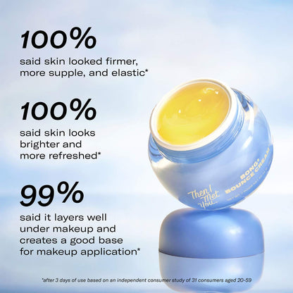 Then I Met You  Bong² Bounce Cream Brightening & Barrier Repair Korean Moisturizer with Vitamin C, Ceramides, & Collage