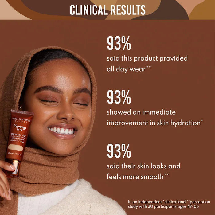 Danessa Myricks Beauty  Yummy Skin Soothing Serum Skin Tint Foundation with Peptides + Ceramides