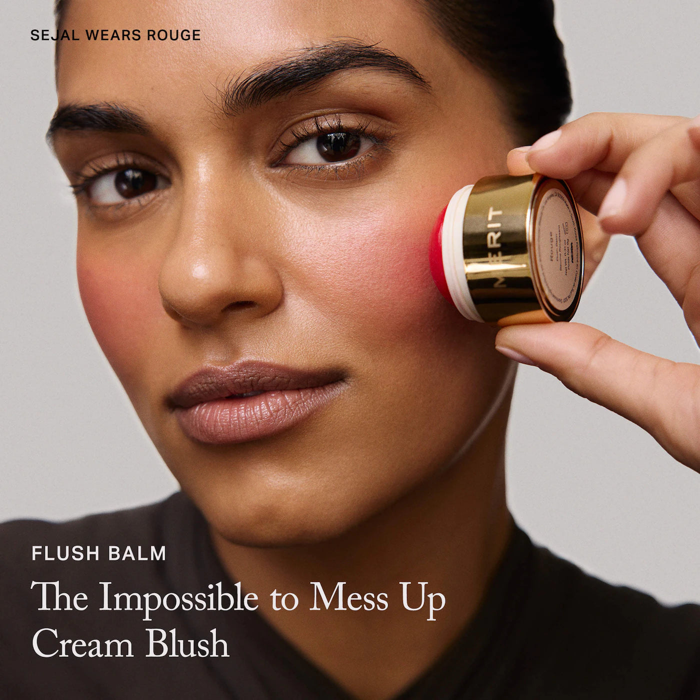 **MERIT Flush Balm Cream Blush – Lightweight Natural Glow**