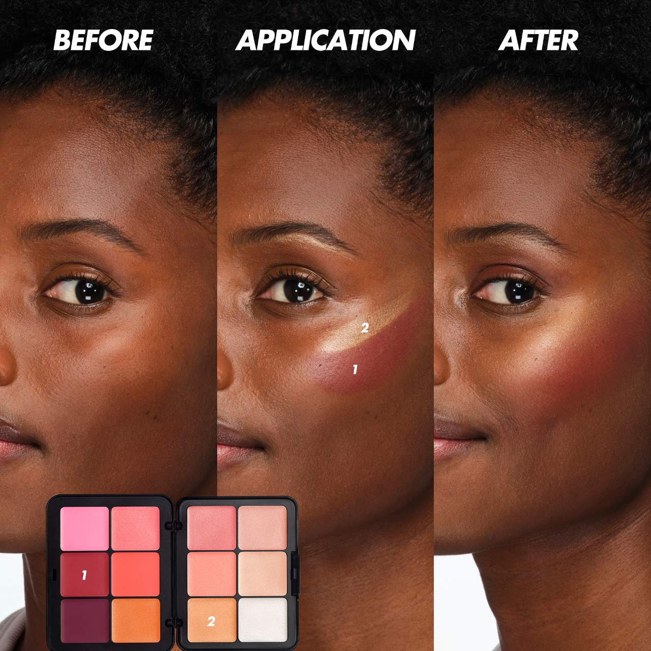 **MAKE UP FOR EVER HD Skin Blush & Glow Cream Face Palette – Longwear**