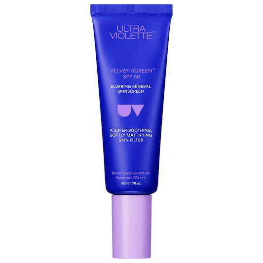 Ultra Violette  Velvet Screen SPF 50 Mattifying Mineral Fragrance Free Facial Sunscreen
