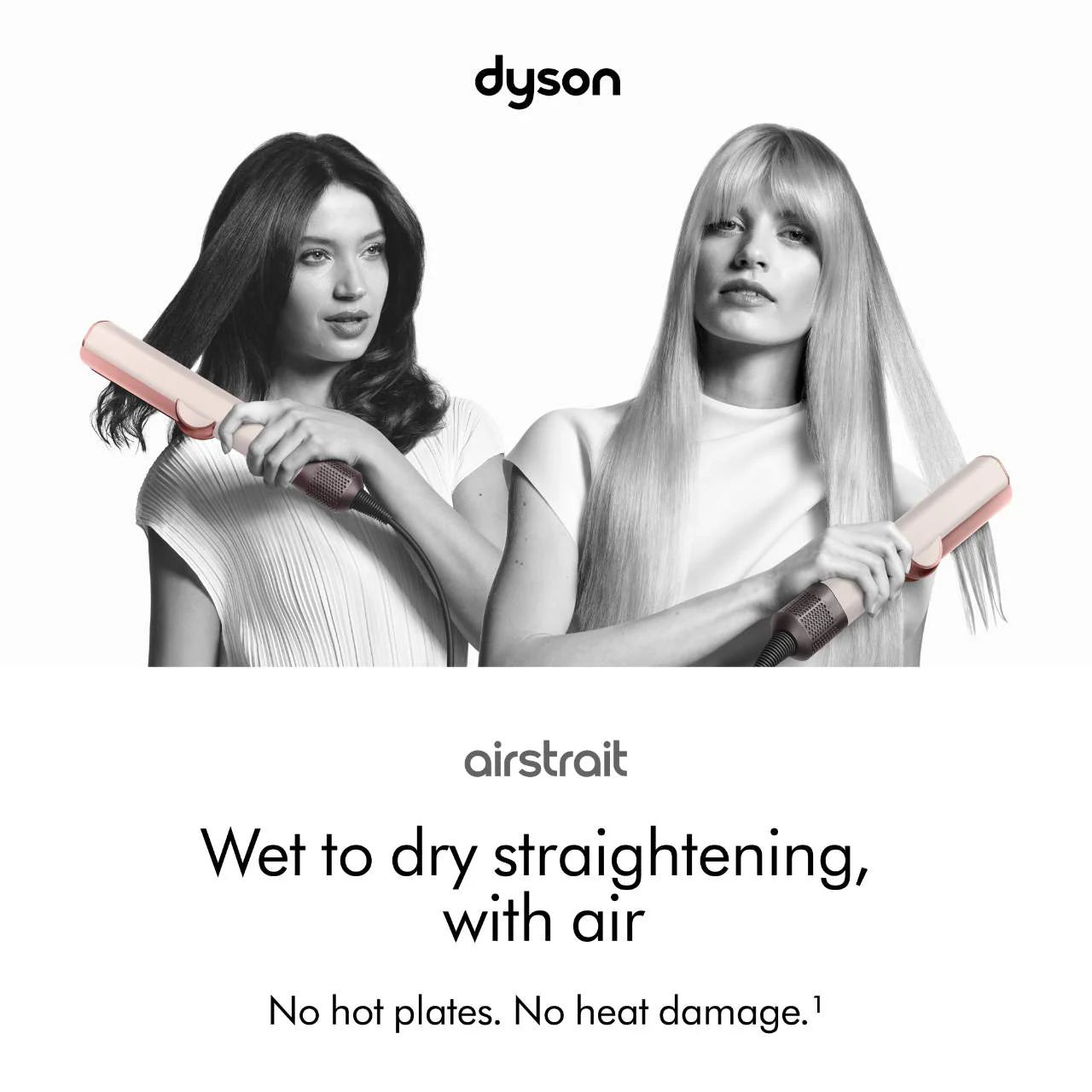 **Dyson Airstrait™ Wet-to-Dry Straightener – Ceramic Pink**
