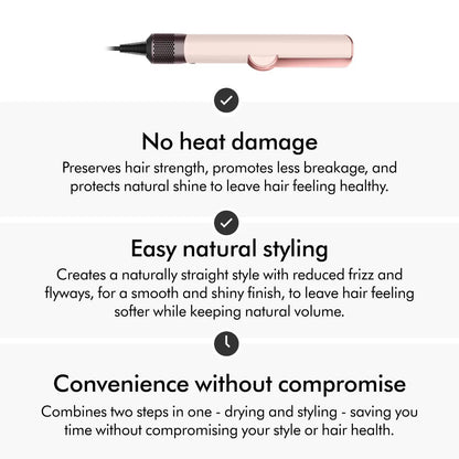 **Dyson Airstrait™ Wet-to-Dry Straightener – Ceramic Pink**