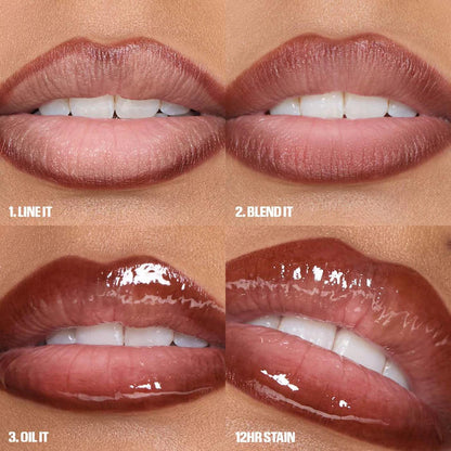 HUDA BEAUTY  Lip Contour Lip Stain for 12-Hour Wear