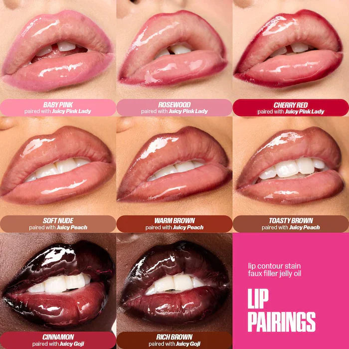 HUDA BEAUTY  Faux Filler Ultra-Hydrating Tinted Jelly Lip Oil
