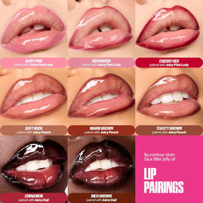 HUDA BEAUTY  Faux Filler Ultra-Hydrating Tinted Jelly Lip Oil