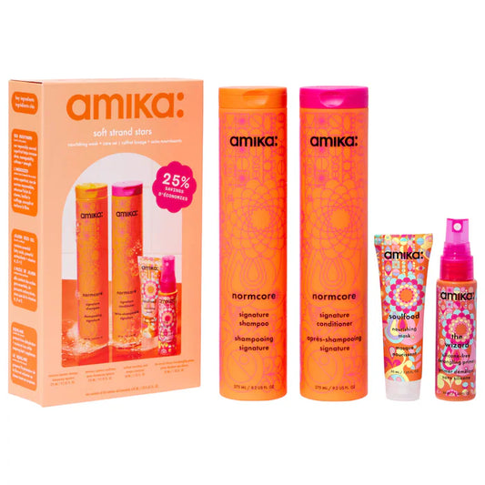 amika  Soft Strand Stars Nourishing Shampoo + Conditioner Set