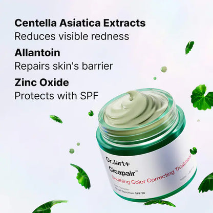 Dr. Jart+  Mini Cicapair™ Soothing Color Correcting Treatment SPF 30 with Centella Asiatica Extracts