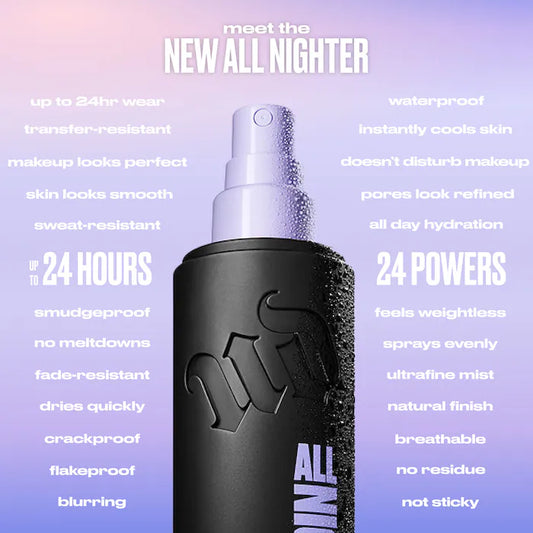 Urban Decay  Mini All Nighter Waterproof Makeup Setting Spray with 24HR Wear