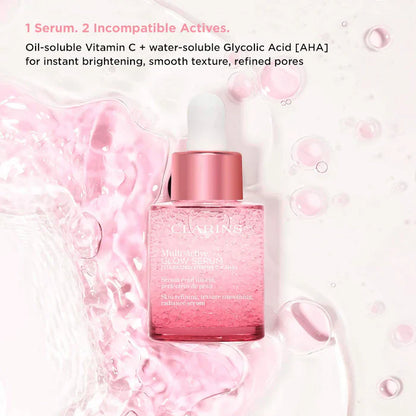 Clarins  Multi-Active Brightening Glow Serum with Vitamin C + AHA