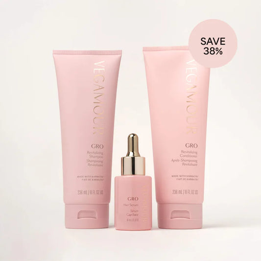 GRO Hair Serum and Shampoo & Conditioner Hair Gift Set