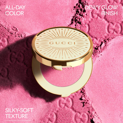 **Gucci Glow Dewy Powder Blush – Radiant Long-Wear Color**