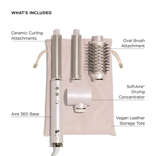 **T3 Aire 360 Ceramic Air Styler Blowout Kit – Dual Voltage Styling Tool**